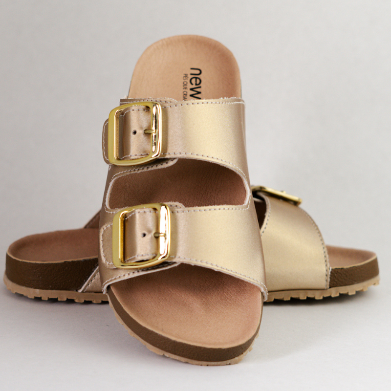 Sandália Kids Flow Dourada Sem Alça