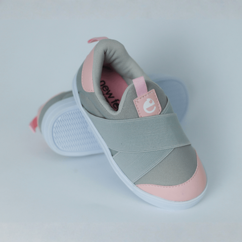 Tênis Motion Cinza com Rosa